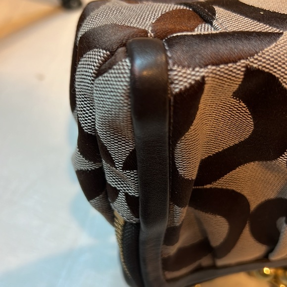 COACH PARKER OP ART KISS LOCK RARE EUC BAG - Picture 10 of 16